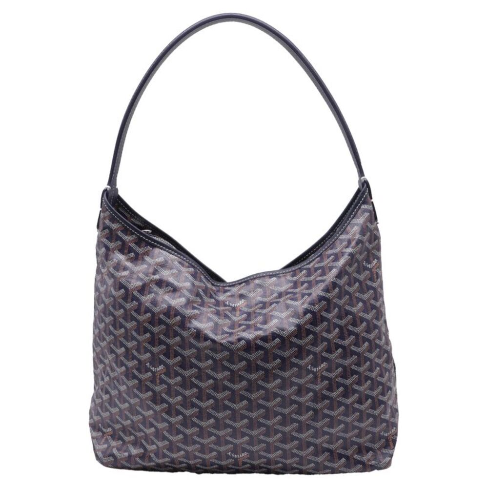 Goyard Boheme Hobo Bag in Navy Blue Coated Canvas